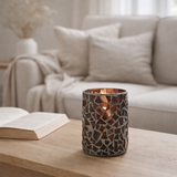 Lanterne J-Line Mosaic - verre - marron - moyen en situation