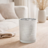 J-Line lanterne Love - verre - blanc - moyen - cadeau de Saint-Valentin en situation