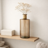 J -line Vase Safari - Verre - Brun clair - Petit - 40,5 cm de haut en situation
