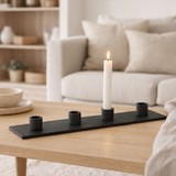J -line Candlestick 4 Party - Metal - Black en situation