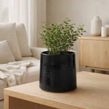 Pot de fleur J-Line Rond - céramique - noir - moyen - Ø 23,00 cm en situation