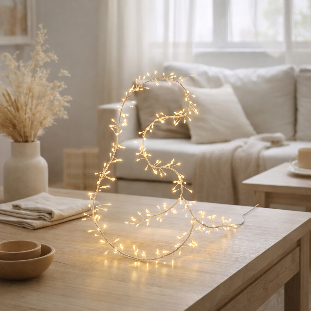 J -Liline Christmas Lighting Branch 2m - Plastique - blanc chaud en situation