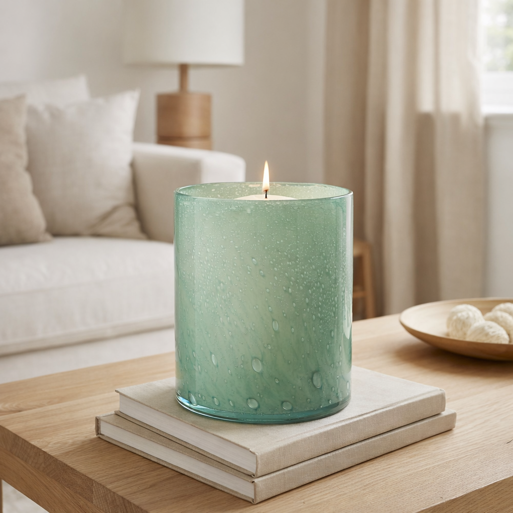 J -Liline Tealight Holder Jade - Verre - Green - Grand en situation