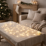 J - Fil d'éclairage de Noël en ligne 90led 9m - Plastique - White chaud - LED en situation