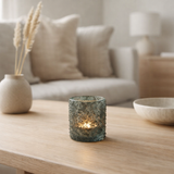 Photophore J-Line Stones - verre - gris/vert - S en situation