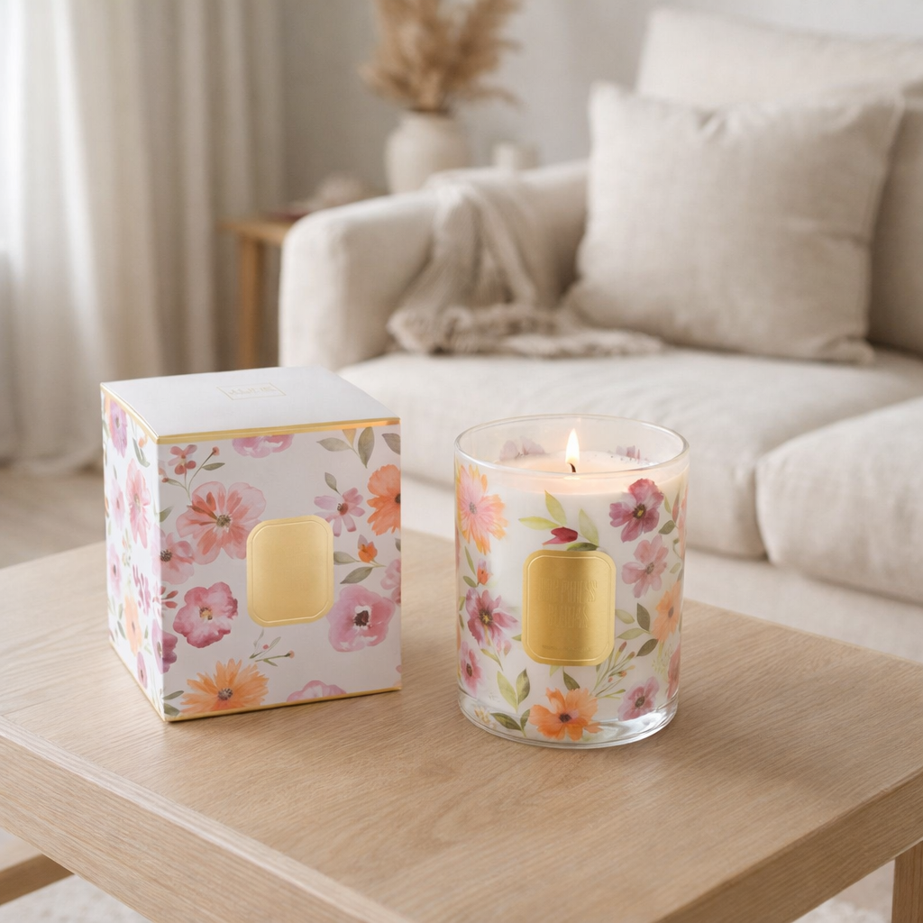 J-line parfumé Happiness Blooms - Mimosa & Rose - White - Grand - 70U en situation