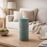Bougie cylindrique J-Line - vert foncé - XXL - 140U en situation