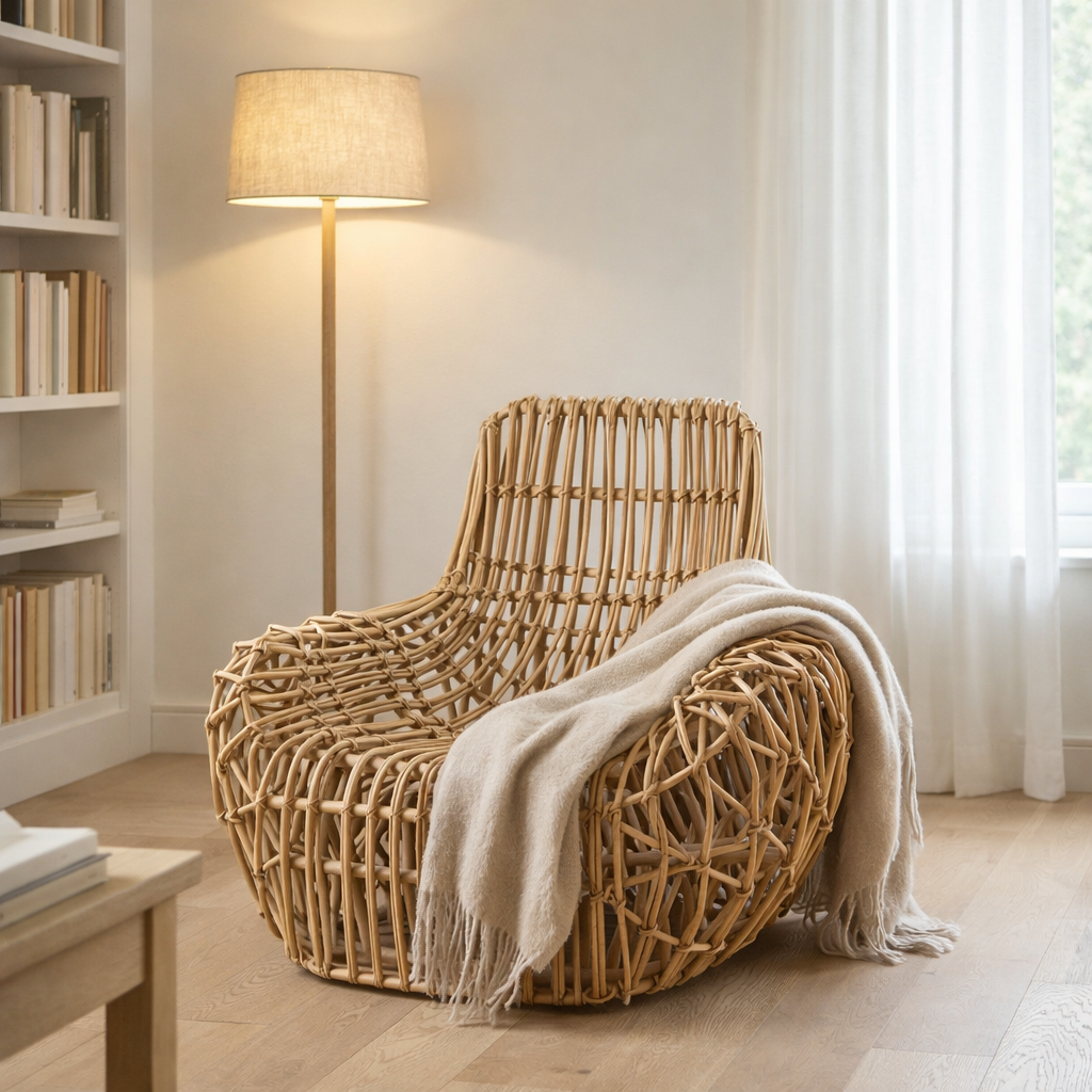 J-Line zetel Ana - rotan - naturel en situation
