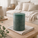 Bougie cylindrique J-Line - vert foncé - XL - 95U en situation