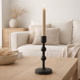 Bougeoir J-Line Ampoules - aluminium - noir - grand en situation