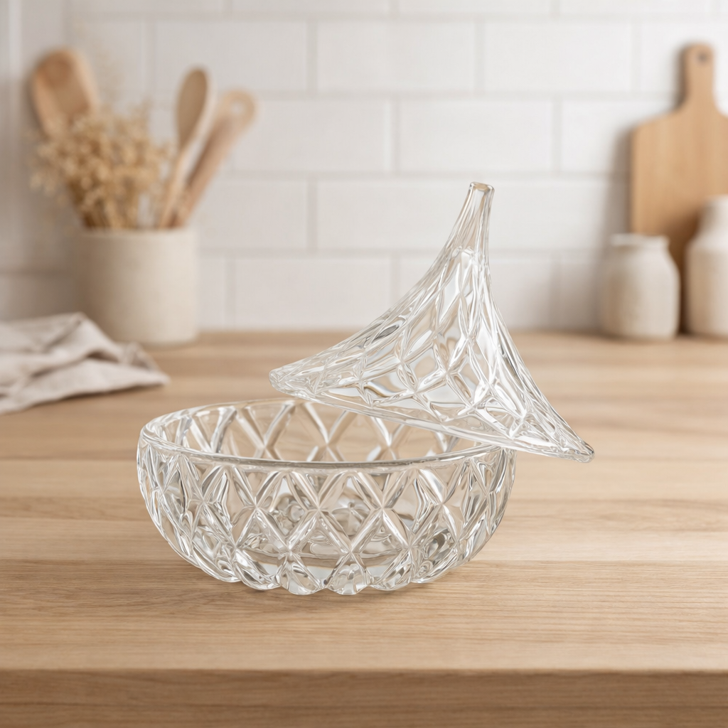 J-Line Bocal Pointu Verre Transparent en situation