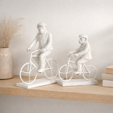 J-line Decoration AAP Bicycle - Polyresin - White - Large en situation