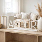 J-Line décoration Amour - métal - blanc en situation