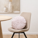 Chaise J-Line Helene - métal/textile - beige en situation