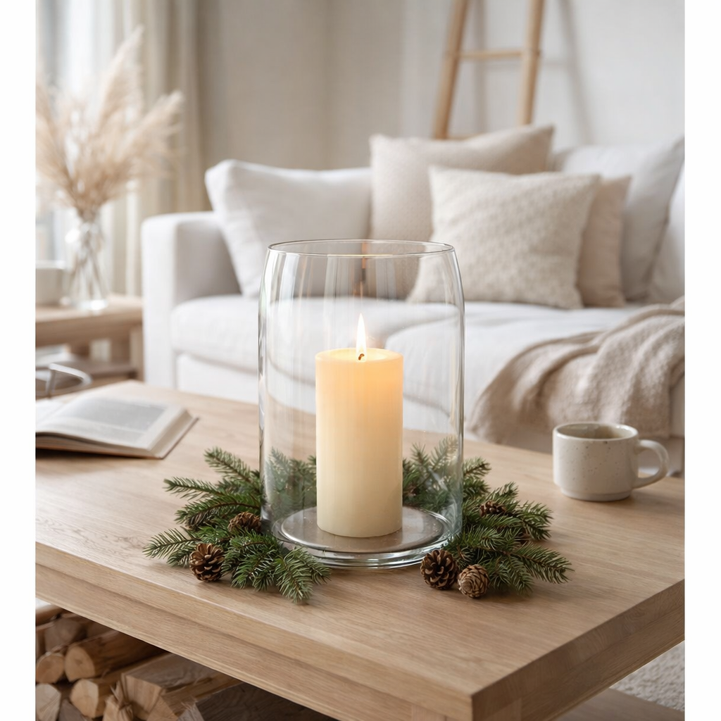 Lanterne J-Line Ronde - verre - transparent - moyen en situation