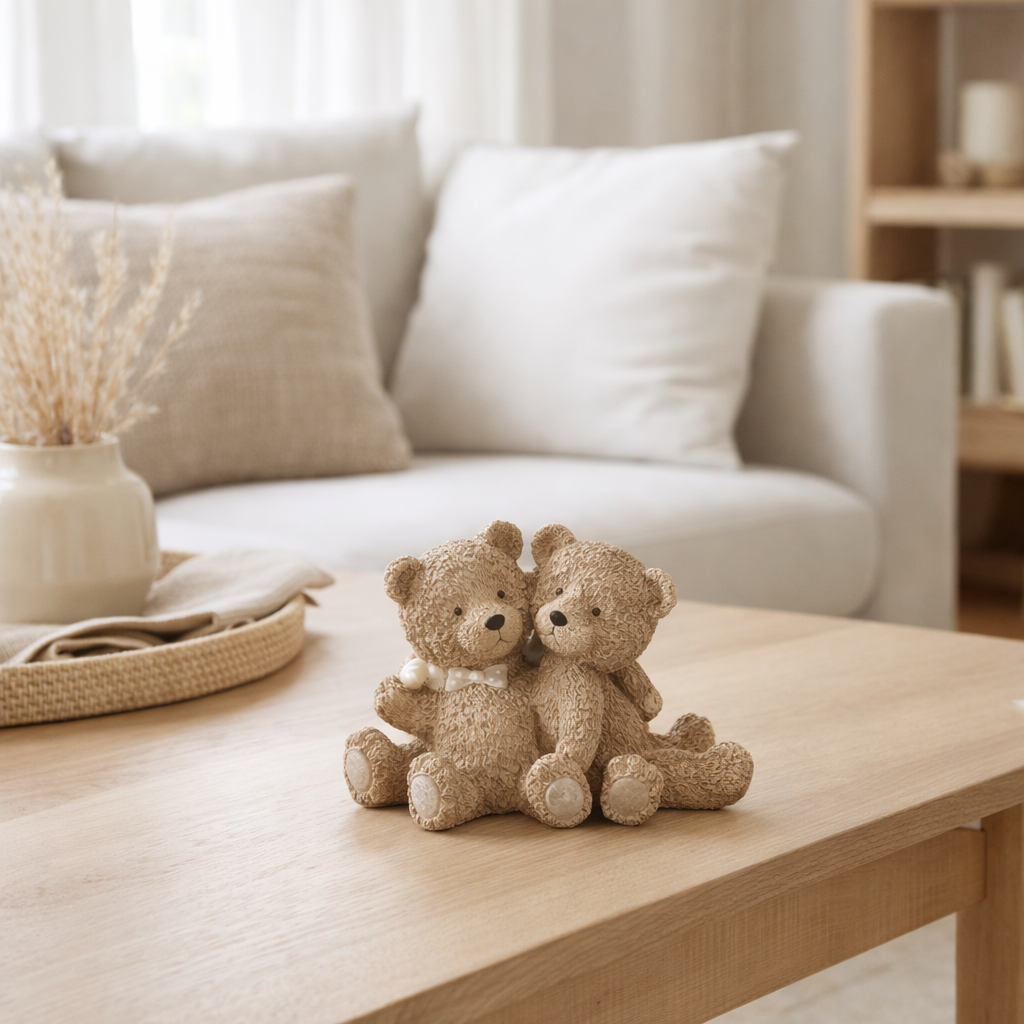 J-Line Teddy 3 pièces Poly marron clair en situation