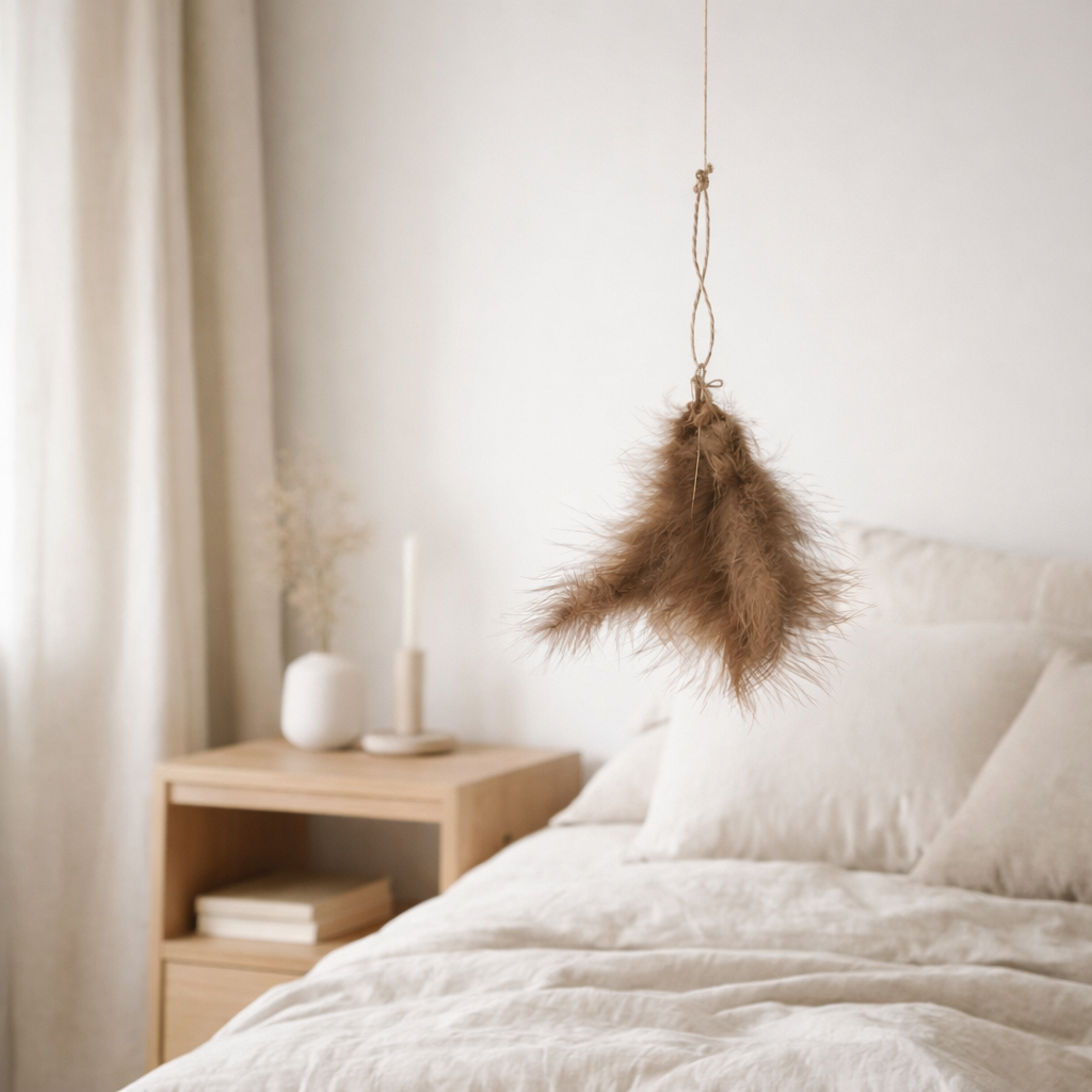 Suspension J-line - plume - marron en situation