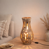 Lampe à tafel J-Line Elisabeth - hout - naturel en situation