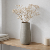 Vase J-Line Patroon - Effondrement - Gris clair - étroit - 40 cm de haut en situation