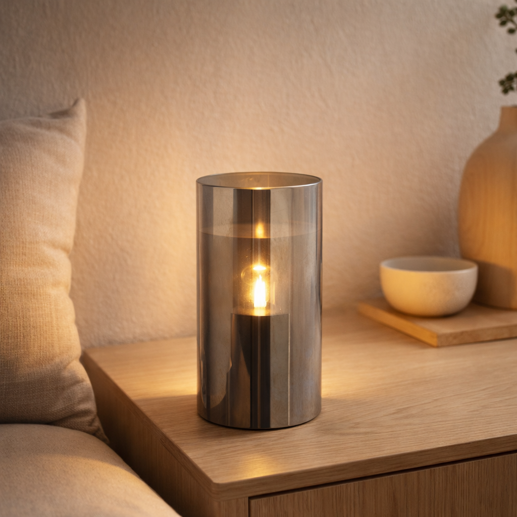 La lampe J -line Shiny - Verre - Gray - Medium - Lights LED en situation