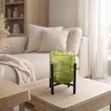 Lanterne J-Line Standing Marble - verre/fer - vert - petite en situation
