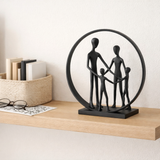 J -line Decoration Family Circle - Aluminium - noir en situation