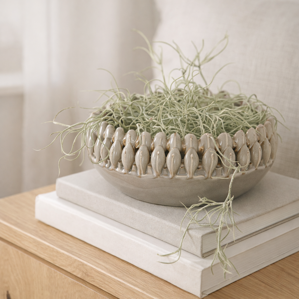 J-Line Scale Ibiza - Ceramics - Gray - Small - Ø 23 cm en situation