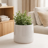 J -line Flowerpot Round - Céramique - Gray - Medium - Ø 23 cm en situation