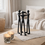 Décoration J-Line Person Kring - aluminium - noir en situation