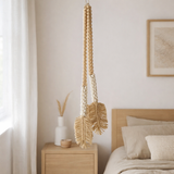 J-Line suspension Coquillages + Perles en Bois - textile - naturel/blanc en situation