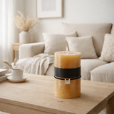 Bougie cylindrique J-Line - ocre - XL - 95U en situation