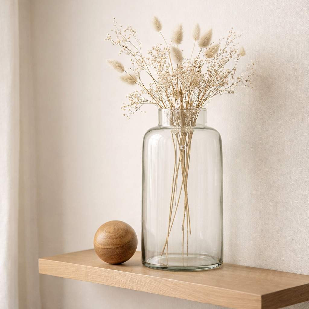 Carafe vase J-Line - carafe à décanter + bouchon - verre - transparent en situation