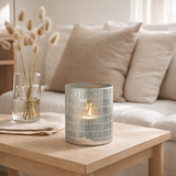Lanterne J-Line Mosaic - verre - gris - grande en situation