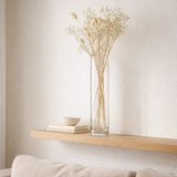J-Cylindre de vase en ligne - Verre - Transparent - Moyen - 40 cm de haut en situation