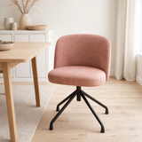 Chaise J-Line Turn/Up/Down - textile - rose clair en situation