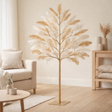 Arbre J-Line Plumes - acier - or/blanc - petit en situation