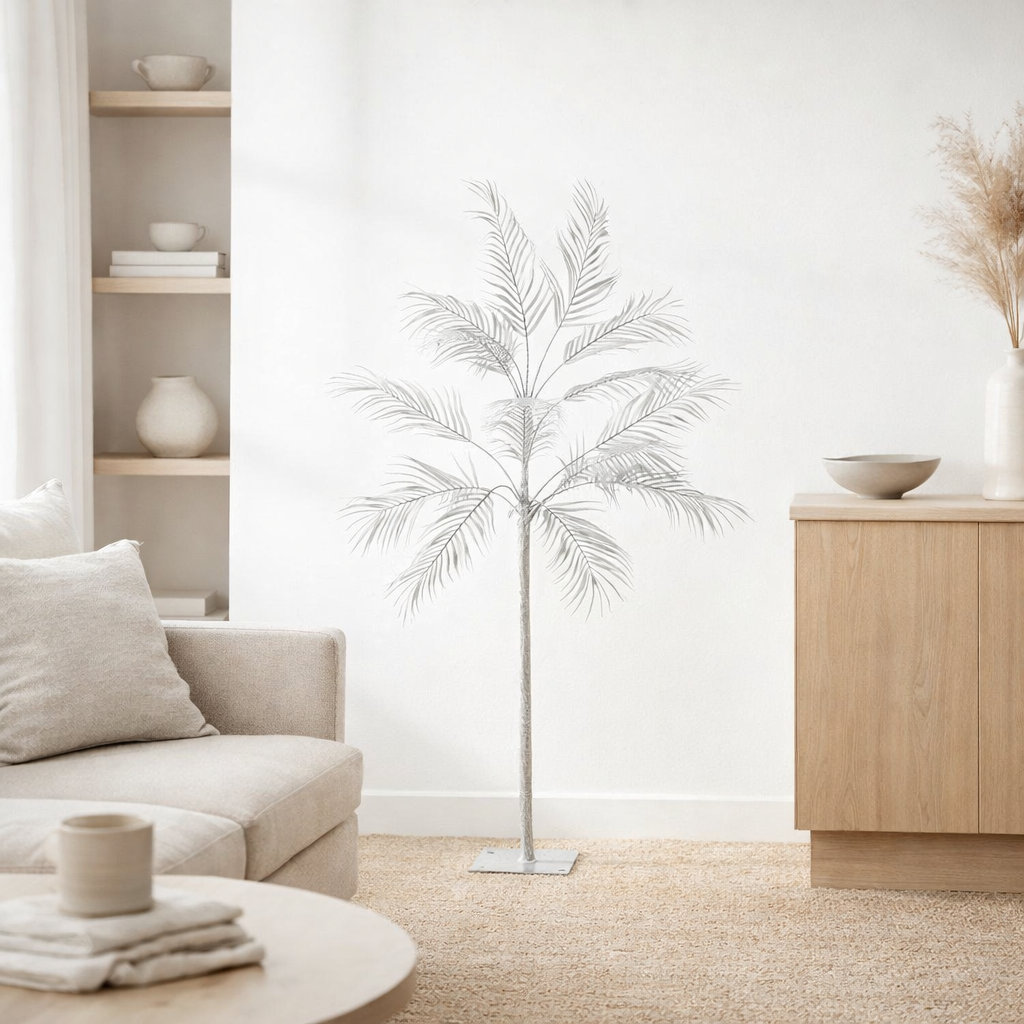 J-Line Boom Palm - métal - argent - petit en situation