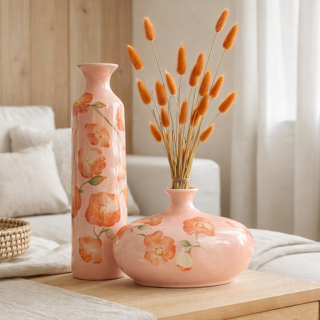 Fleurs séchées J-Line - Bundle Queue de lièvre - panache séché - orange en situation