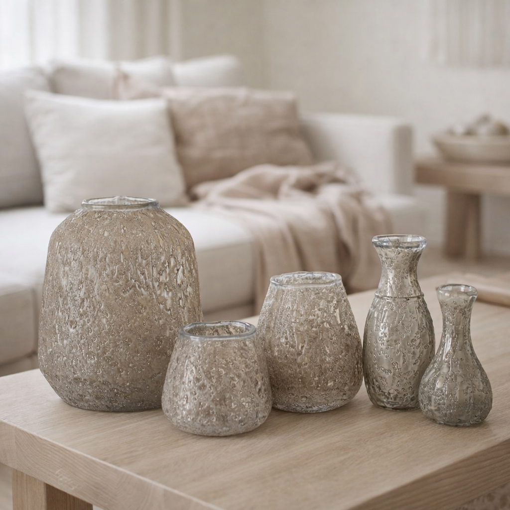 Lanterne J-Line - verre - gris - grande en situation