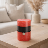 Bougie cylindrique J-Line - rouge - XL - 120U en situation