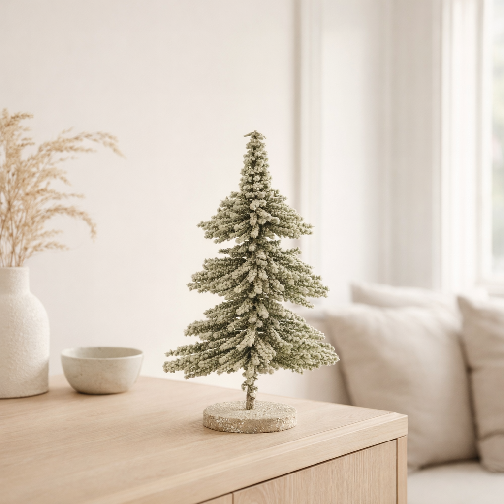 Sapin de Noël J-Line - plastique - vert - petit en situation