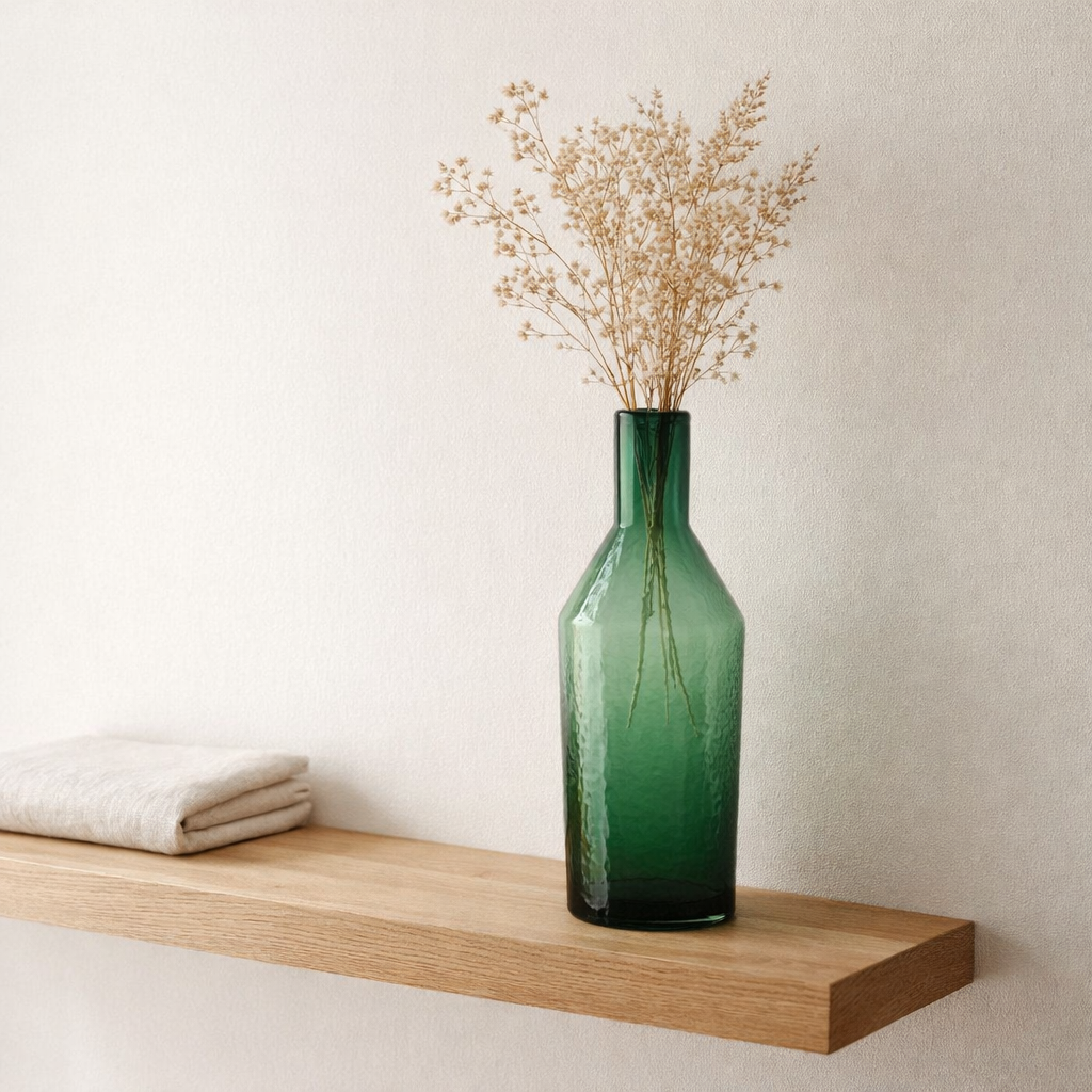 J-Line Vase Bottle - Verre - Green - Grand - 35 cm de haut en situation