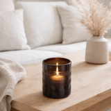 Lanterne J-Line Cylindre - verre - marron - petit en situation
