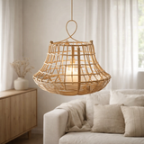 Lanterne J-Line Suspendue Haute - rotin - naturel en situation