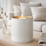 Bougeoir J-Line Ezy - verre - blanc - extra large en situation