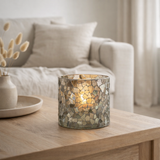 Lanterne J-Line Mosaic - verre - gris/vert - grande en situation