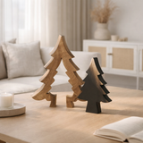 J-Line Arbre Puzzle Bois Noir/Naturel Petit en situation