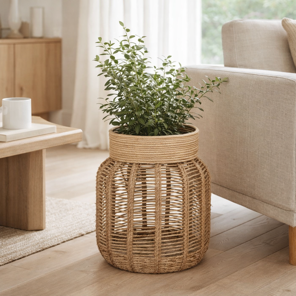 J-Line mand Paul - jute - naturel en situation