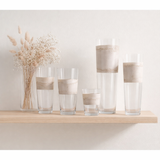 J -Line Vase Delph - Glass - Transparent / Beige - Small - 35 cm de haut en situation
