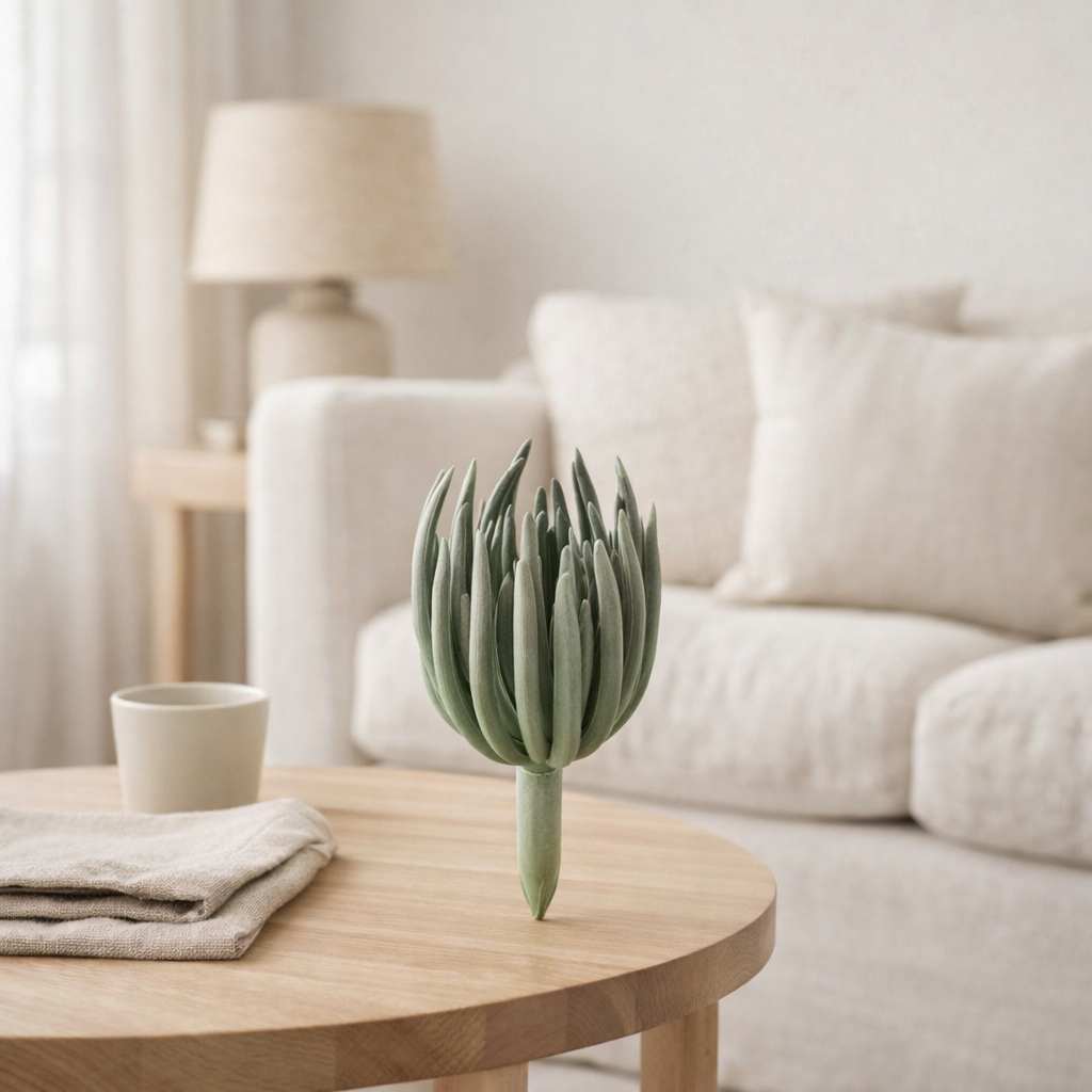 J -Liline Plant Echeveria - Plastic - Mat Green en situation
